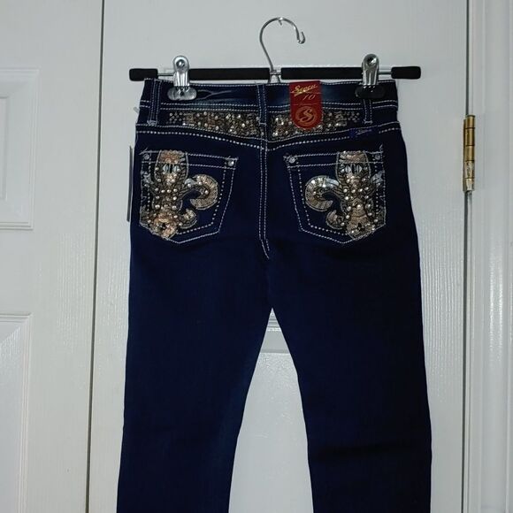 Seven7 skinny dark denim jeans Sz 10 NWT - Picture 6 of 9